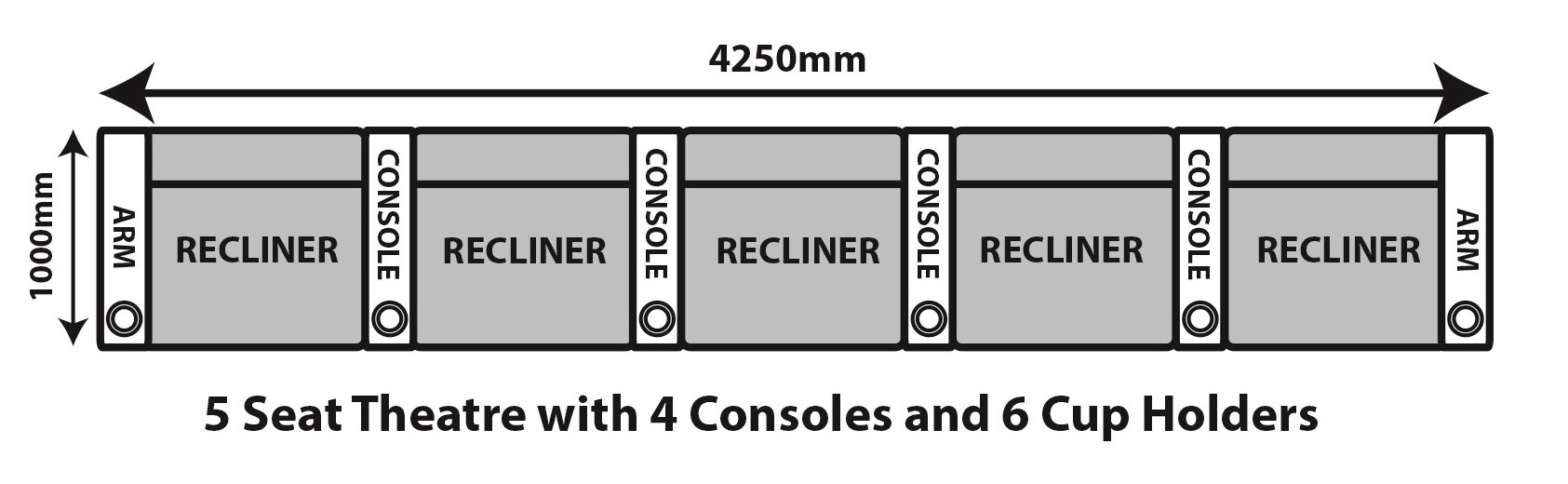 BOSTON HOME THEATRE LOUNGE IN FULL GENUINE LEATHER is 1,750 Sydney